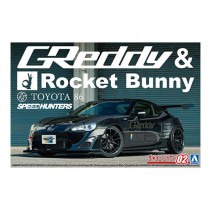 AOSHIMA 1/24 ZN6 TOYOTA 86 GREDDY AND ROCKET BUNNY 06187