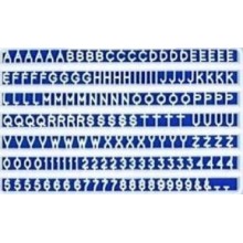 Slater's 3mm White Plastic Letters & Numerals 1103