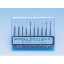 Expo 3/32in Shank Drill Set 10 pcs 11500