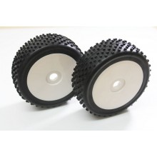 Wheel Set Buggy "Disc/Dirt" White 1:8 (2)