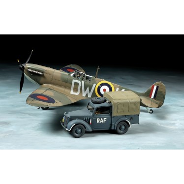 TAMIYA 1/48 SPITFIRE MKI & LIGHT UTILITY CAR 25211