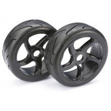 Wheel Set Buggy "Street" Black 1:8 (2)