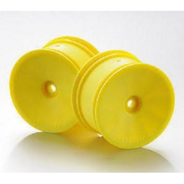 Absima 2540022 Racing Rims 1/10 Off Road 2WD/4WD 12mm rear Yellow