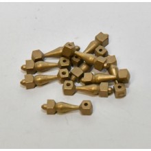 Square Brass Stanchion 2.5x2.5x12mm (10) 32970