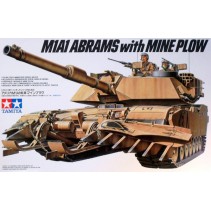 TAMIYA 1/35 M1A1 ABRAMS WITH MINE PLOW 35158