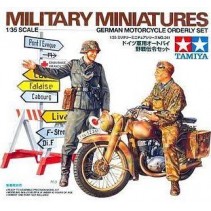 Tamiya 35241 1/35 Scale Military Model Kit German Soldier Motorcycle