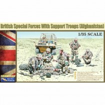 GECKO MODELS BRITISH SPECIAL FORCES 1/35 W/SUPPORT STAFF 35GM0023