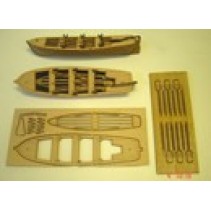 Lifeboat 95mm (1) wood/plastic