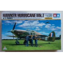 TAMIYA ITALERI 1/48 HURRICANE MKI W/3 FIGURES 37011