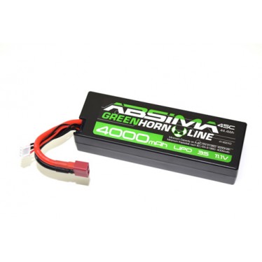 Absima LiPo 11.1V 45C 4000 Hardcase T Plug Battery 4140010