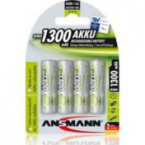 Ansmann MaxE Pre-charged Rechargeable 1300mAh AA HR6 Battery (4 Pack)