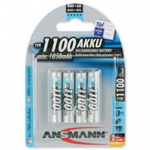 Ansmann NimH 1.2V AAA 1100 blue bl4 rechargeable