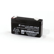 6V 12 AMP Powercell Gel Lead Acid Battery