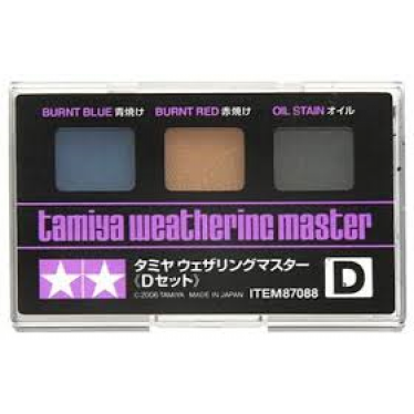 Weathering Master D Set - Burnt Blue, Red, Oil Stain