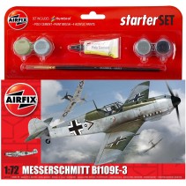 AIRFIX MESSERSCHMITT 1/72 BF109E STARTER SET A55106