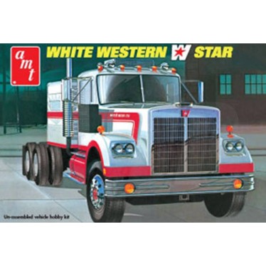 AMT White Western Star Semi Tractor 1/25 AMT724