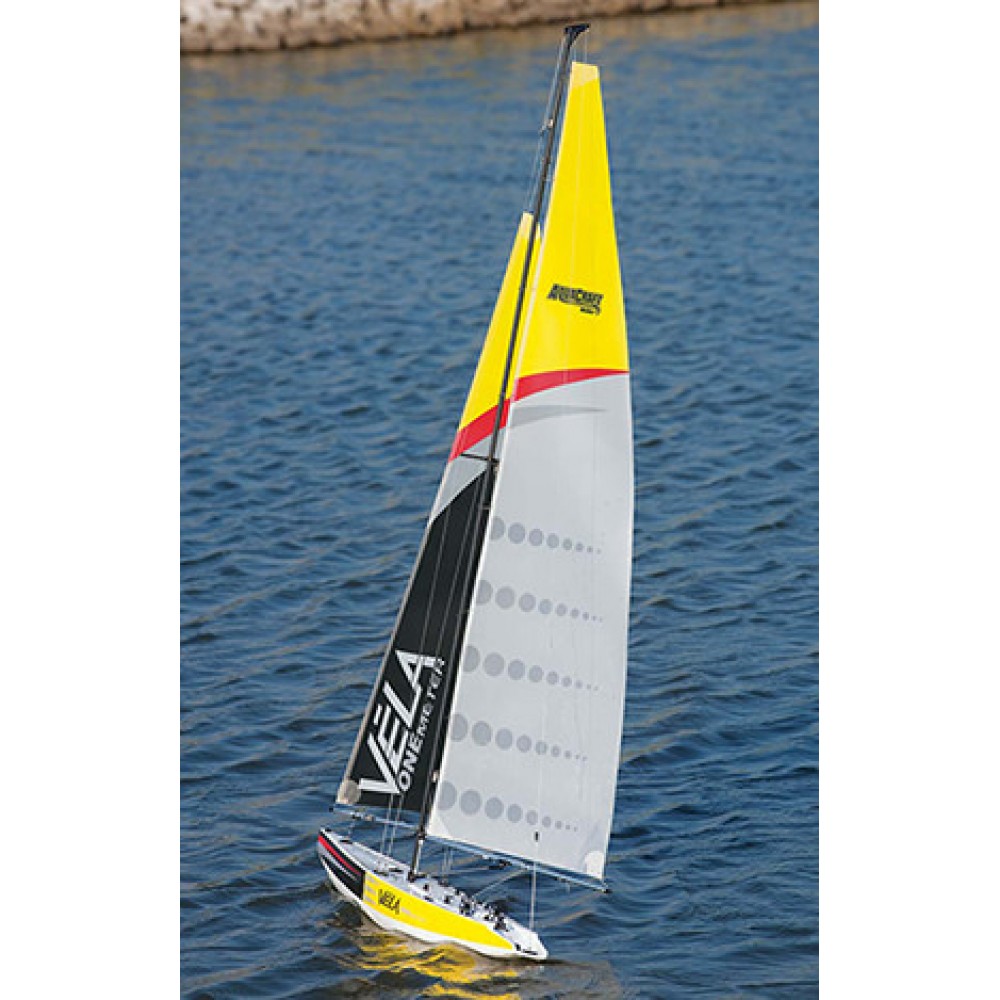 aquacraft - model kit - vela one meter sailboat - rtr