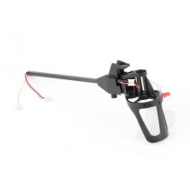 Motor Mount/Landing Skid and Boom Assembly, Left Rear with Red LED: Ethos QX130