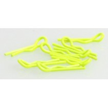 Core RC CR063 - Small Body Clip 1/10 - Fluorescent Yellow (8)