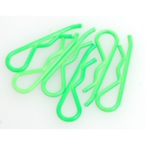 CR094 Body Clip 1/8 - Fluorescent Green (6)