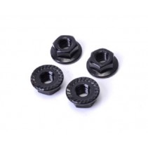 Core RC CR196 - Serrated Alloy M4 Nuts - Black - pk4