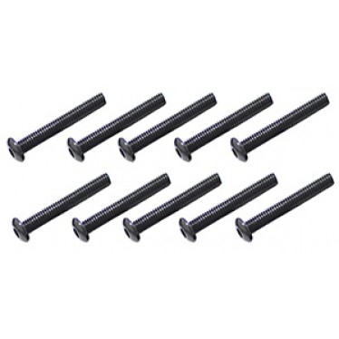 Steel Button Head Hex Screws M3 x 22 pk10