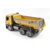 HUINA RC TIPPER/DUMP TRUCK 2.4G 10CH WITH DIE CAST CAB, BUCKETS & WHEELS CY1573
