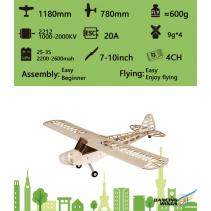 DANCING WINGS DW J3 CUB BALSA KIT 1.2M 1-DW-BALSAKIT-S0803