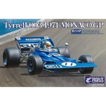 Ebbro E007 Tyrell 003 Monaco 1971 Model Kit 1/20 (Jackie Stewart)