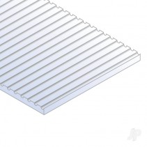 6x12in (15x30cm) HO-Scale Car Siding Sheet .020in (0.50mm) Sheet (1 sheet per p)