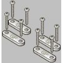 Great Planes Flat Landing Gear Straps (4) GPMQ4250