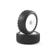 Fastrax FAST0046 1/10 Mounted Buggy Tyres LP Stub Front