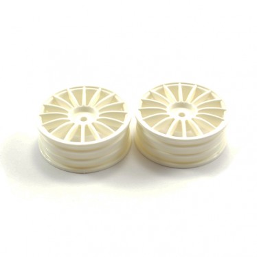Fastrax Tourisimo Touring Car 21mm Zero Offset White Wheels FAST0120