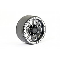 FASTRAX BEADLOCK TEN 1.9 WHEELS - BLACK 2PC ALUMINUM FAST0138BK