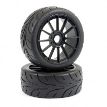 Fastrax 1:8 Arrow Tread blk 12 spoke PR FAST1016B