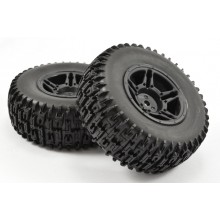 FASTRAX 1/10 SC Jigsaw Mounted 5 Spoke Black FAST1121B