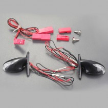 FASTRAX WING MIRROR SET W/LED WHITE LIGHTS DIRECT CONNECT FAST2224-2