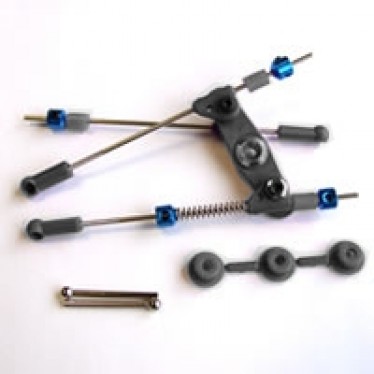 Fastrax Pre-Assembled Throttle/Brake Linkage Set Black FAST440BK