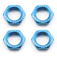 Fastrax FAST925B Serrated Wheel Nuts 17mm x 1.0 Blue (4)