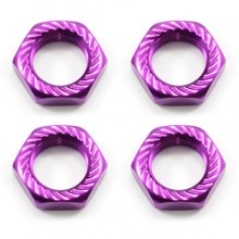 Fastrax 17mmx1.0 Purple Serrated Wheel Nuts (4) FAST925P
