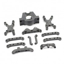FTX7249 Surge Suspension Mount, Motor Mount, Front Shock Tower