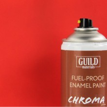 Guild Materials Matt  Enamel Fuel-Proof Paint Red (400ml Aerosol) GLDCHR6501