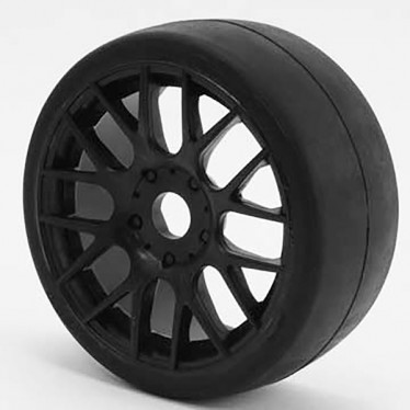 Sweep 1/8 GT R2 Pro Compound Slick Glued 45D/Black Wheels GTR2-45EK16P