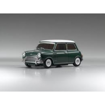 Morris Mini Cooper 1275S Green/White Roof 1/27 Diecast