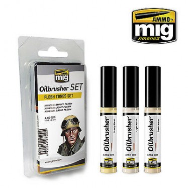 Mig 7500 Flesh Tones Oilbrusher Set