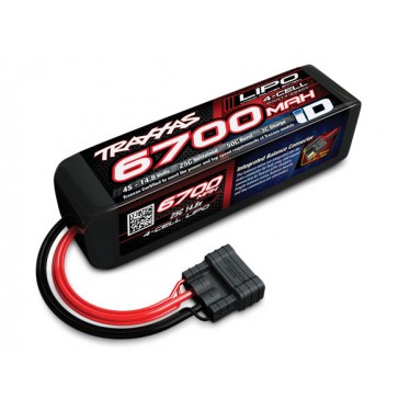 Traxxas 6700MAh 14.8V 4C 25C LiPo ID Battery O-TRX2890X