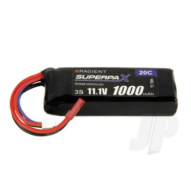 Radient LiPo 3S 1000mAh 11.1V 20C JST RDNB10003SJ20