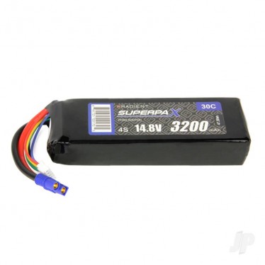 Radient LiPo 4S 3200mAh 14.8V 30C EC3 Battery RDNB32004S30