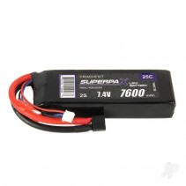 Radient LiPo 2S 7600mAh 7.4V 25C HCT RDNL76002S25H