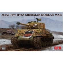 RYEFIELD MODELS M4A3 76W HVSS SHERMAN KOREAN 1/35 RM5049
